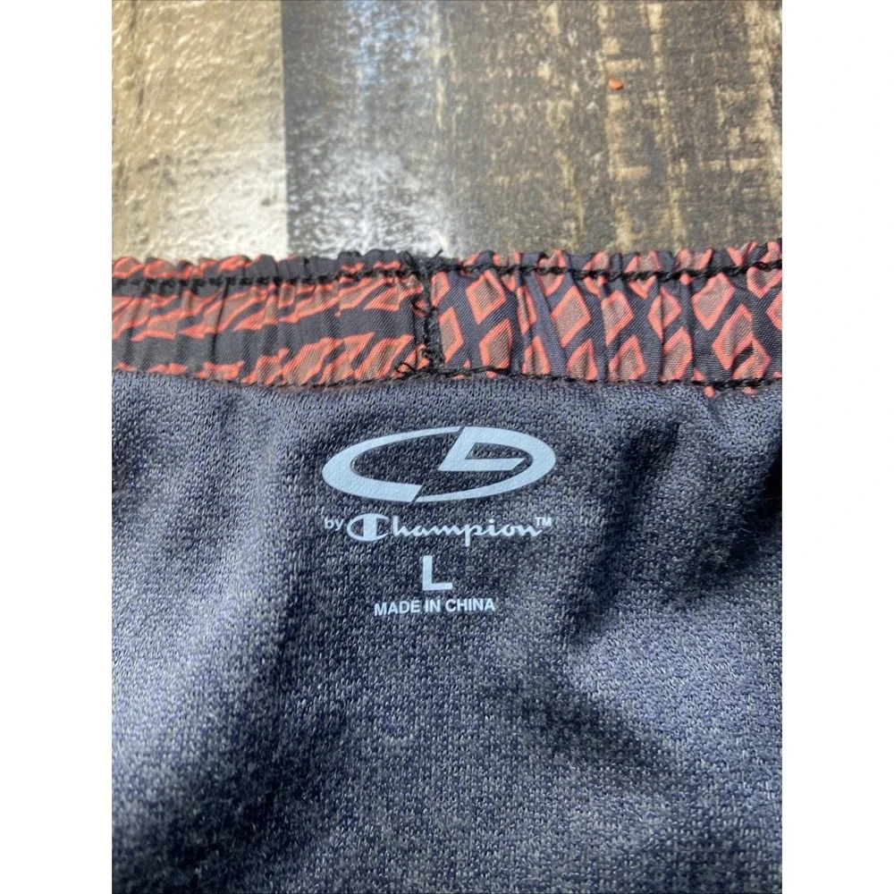 Champion Shorts Women's L Black & Orange/Red Athletic Running Lined Drawstring - Picture 7 of 11